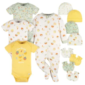 12-Piece Baby Girls Acorns Layette Bundle