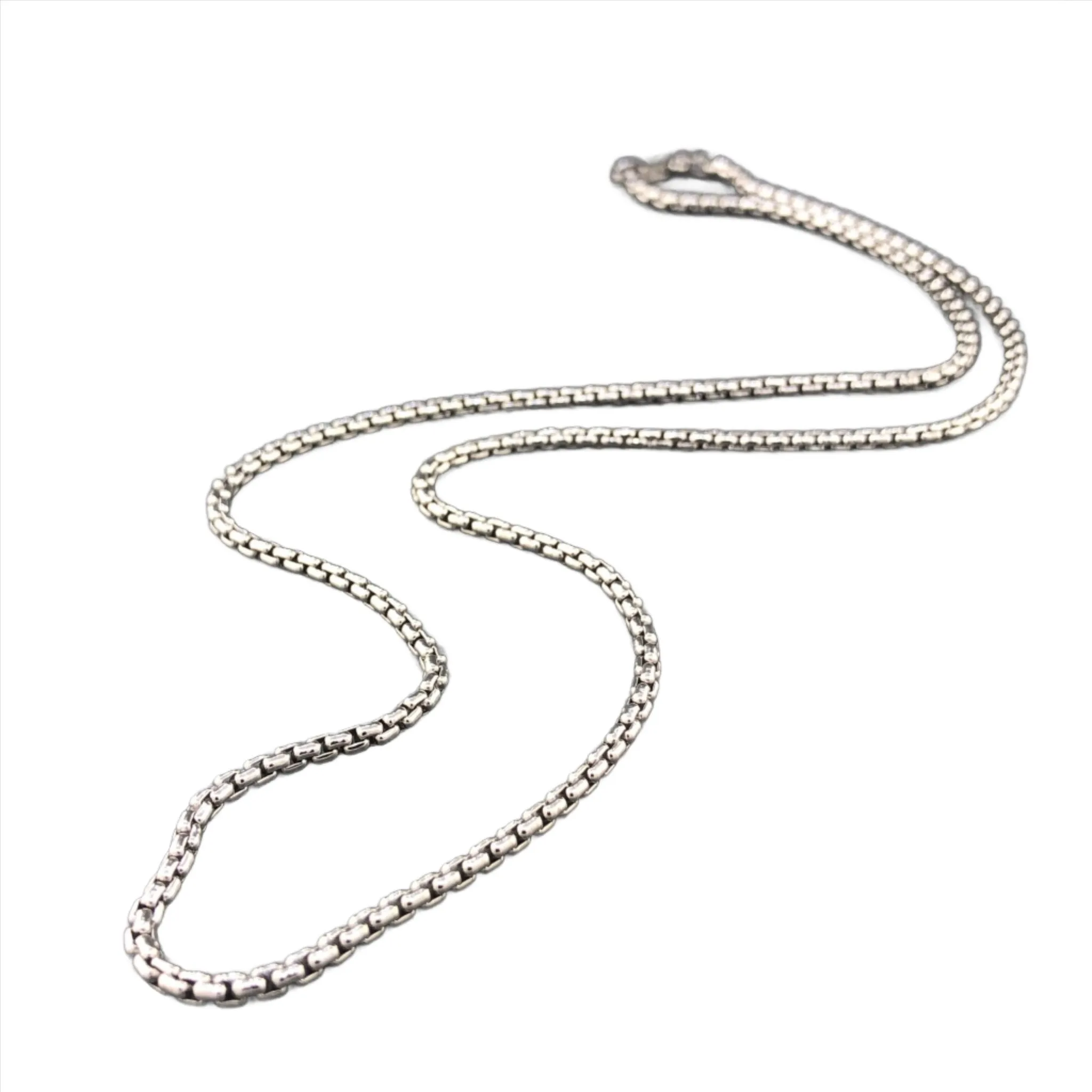 14K W Gold 20" 2.5mm Round Box Chain