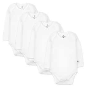 4-Pack Organic Cotton Long Sleeve Bodysuits