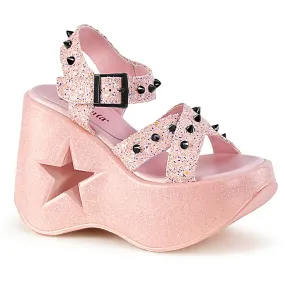 5 Inch Platform DYNAMITE-02 Baby Pink Glitter