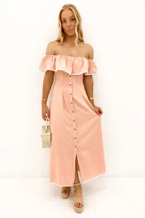 Aaron Midi Dress Blush