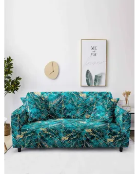 Abstract Print Four Seater Polyester Sofa Cover | 93 x 118 inches