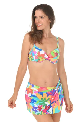 Away We Go Twist Front Bikini Top