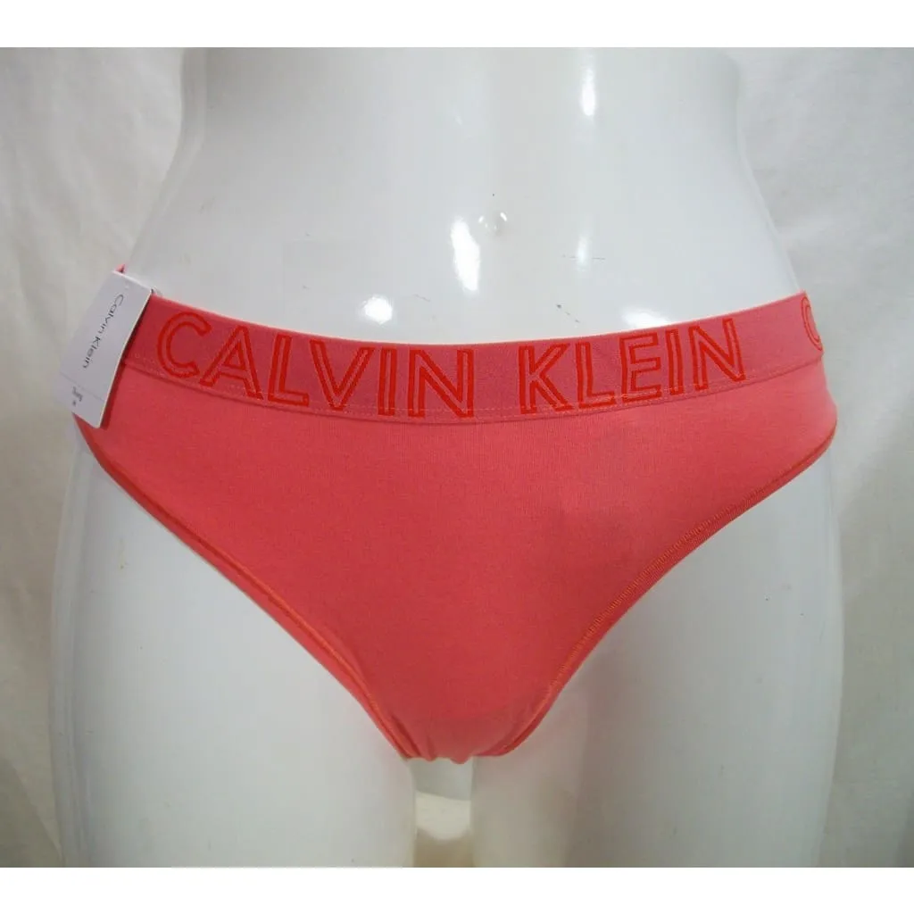 Calvin Klein QD3636 CK Ultimate Cotton Thong SMALL Orange NWT