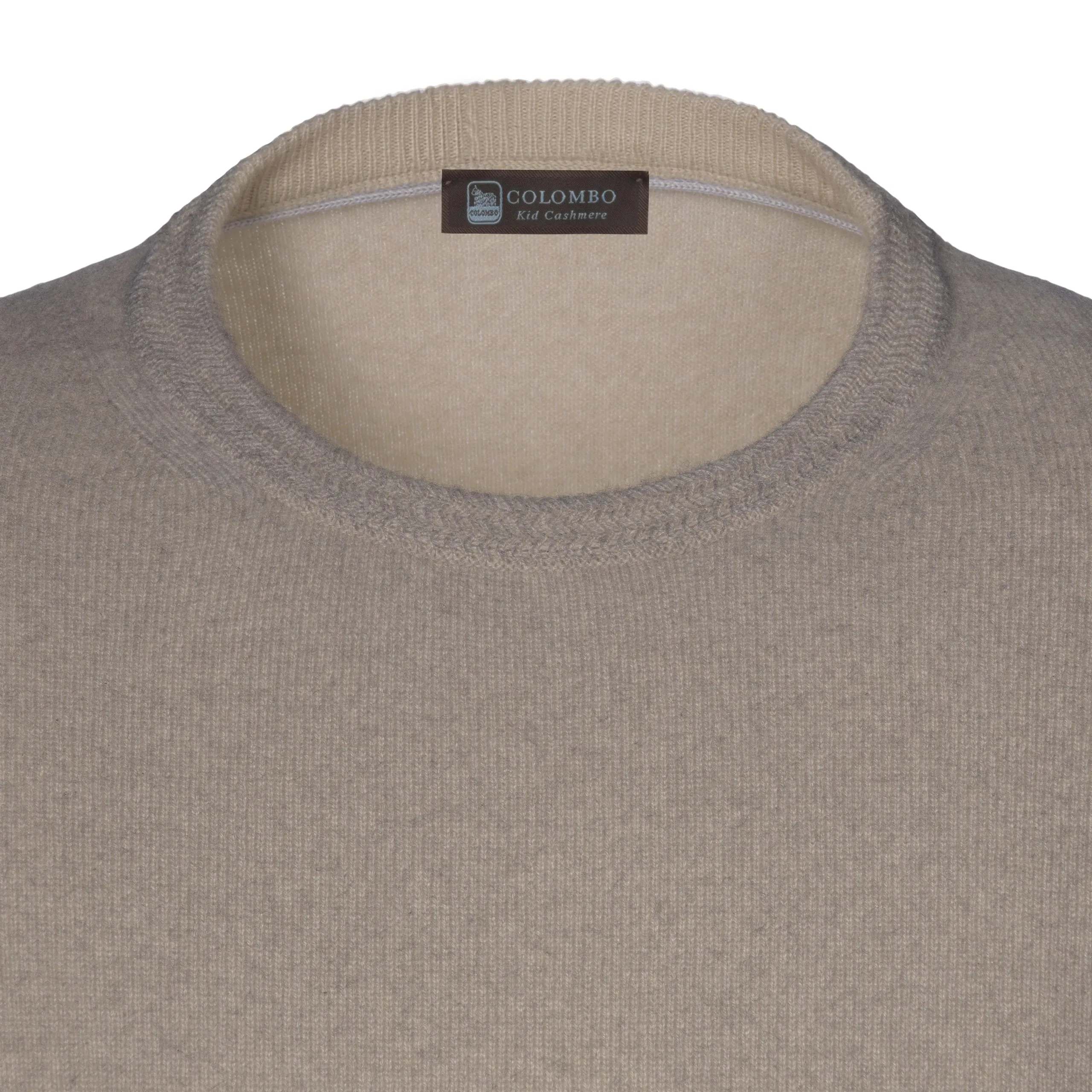 Cashmere Crew-Neck Pullover in Sand