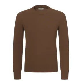 Cashmere Crew-Neck Pullover in Somali Brown