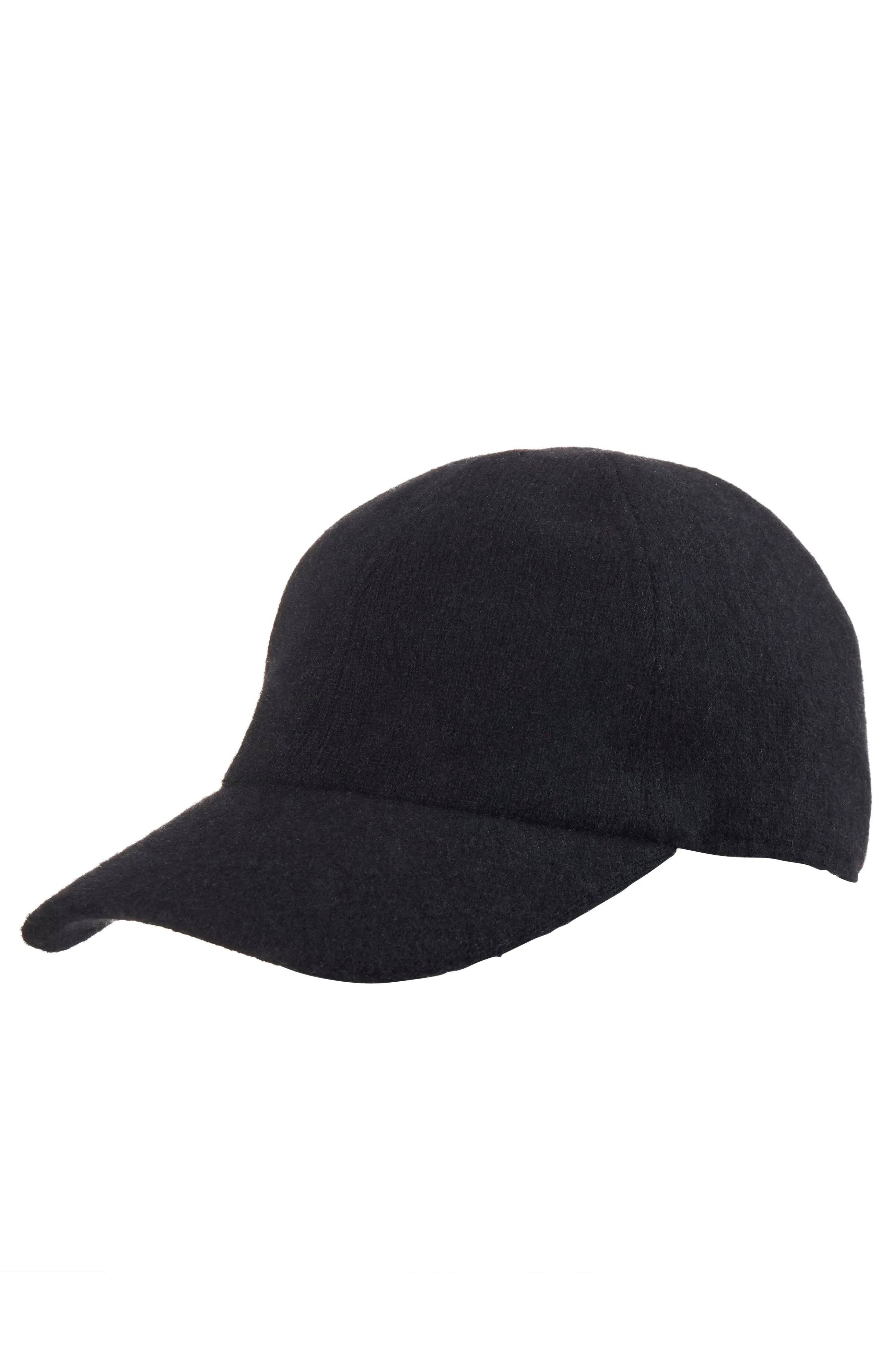 CASHMERE KNIT BASEBALL CAP