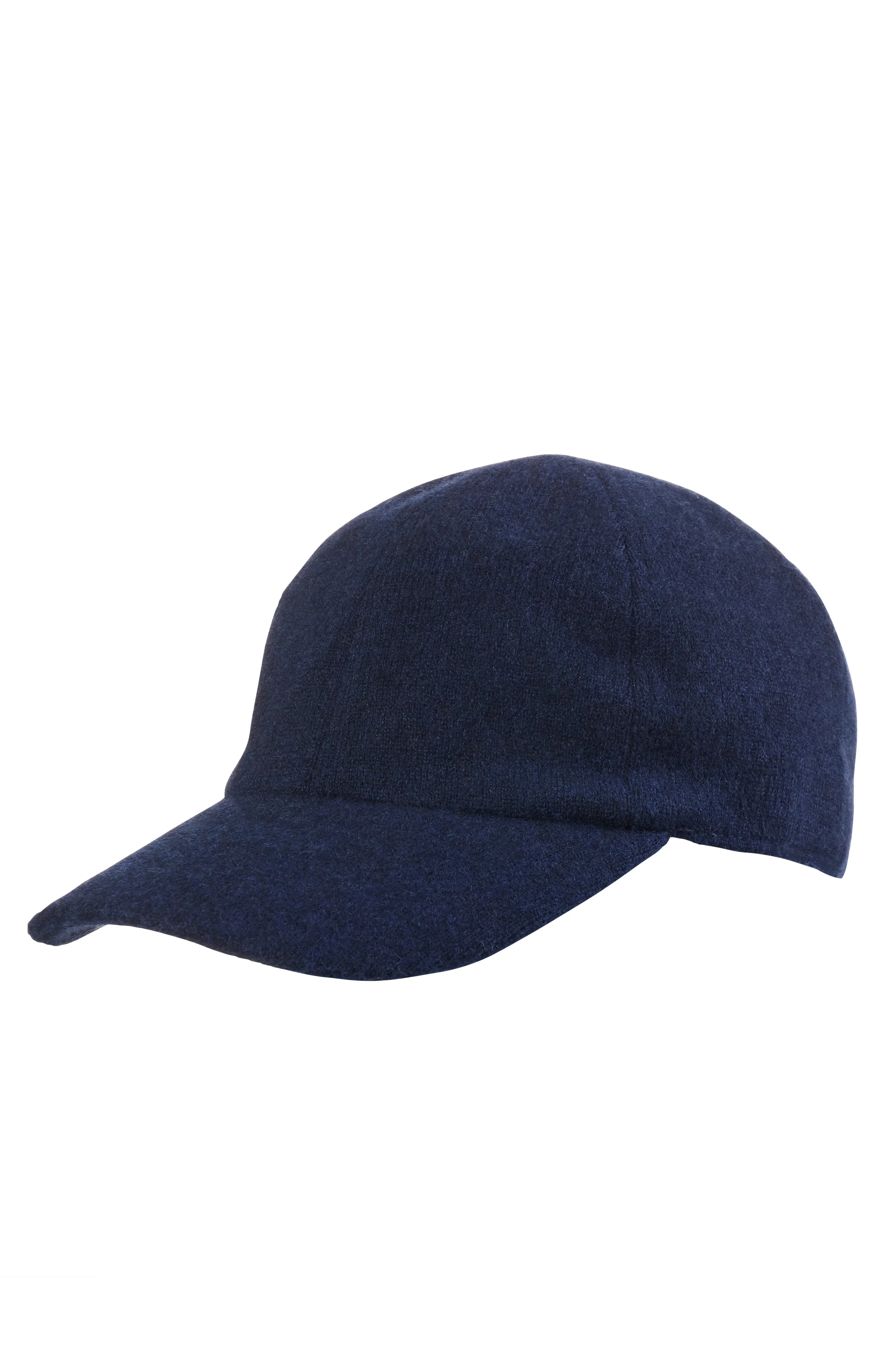 CASHMERE KNIT BASEBALL CAP