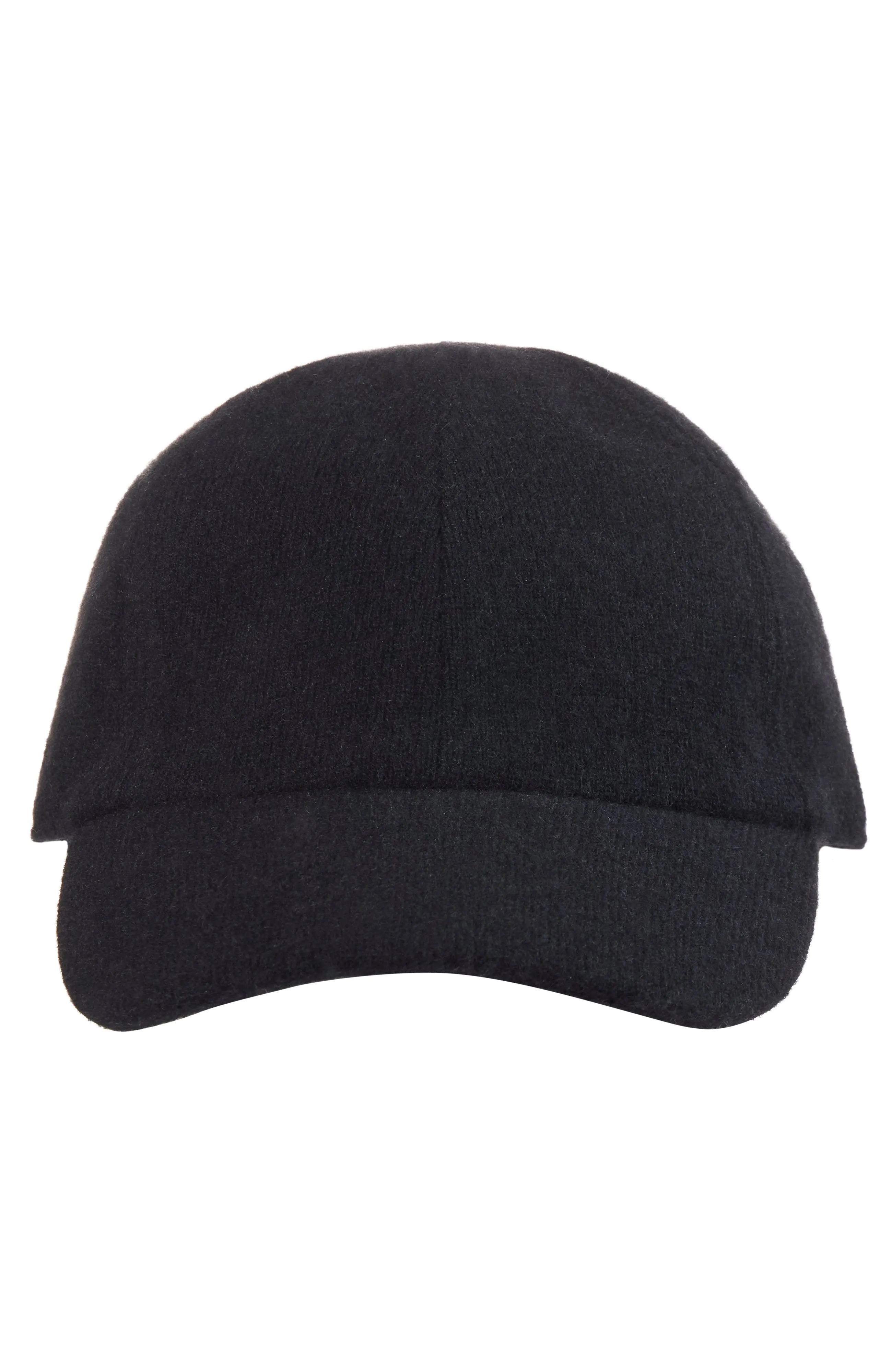 CASHMERE KNIT BASEBALL CAP