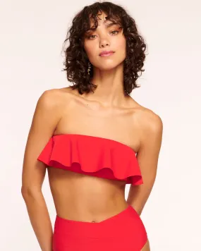 Cecile Strapless Ruffle Bikini Top