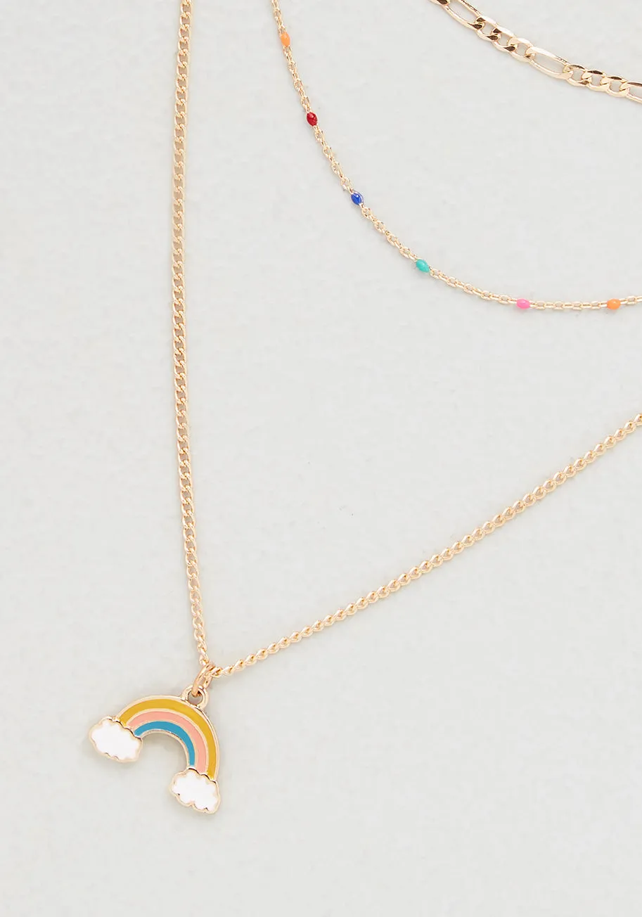 Chasing A Rainbow Layer Necklace