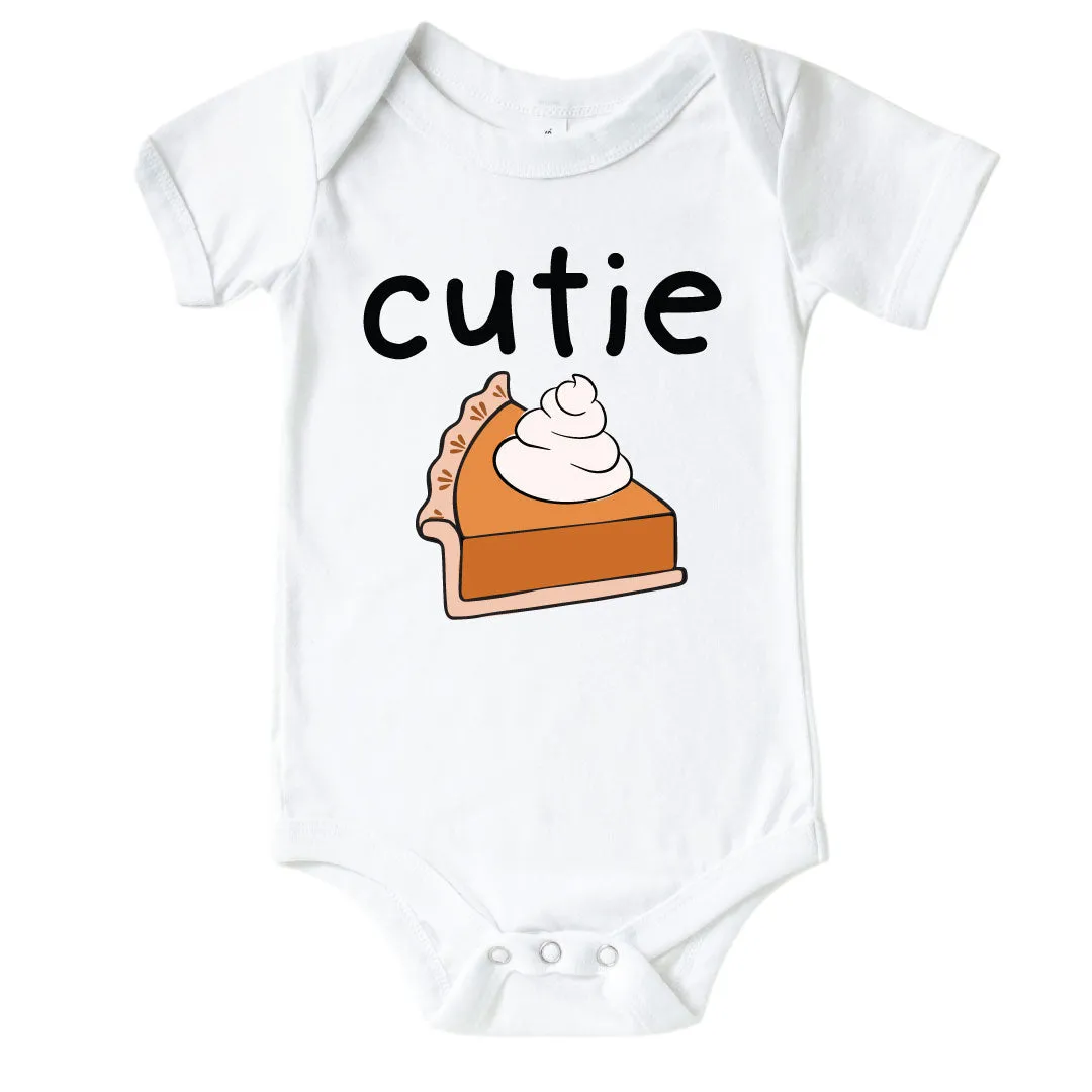 Cutie Pie Graphic Bodysuit | White