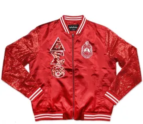 Delta Sigma Theta Satin Sequins Jacket