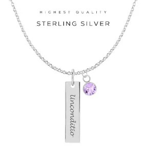 Engraved Vertical Bar Necklace - Customer's Product with price 48.00