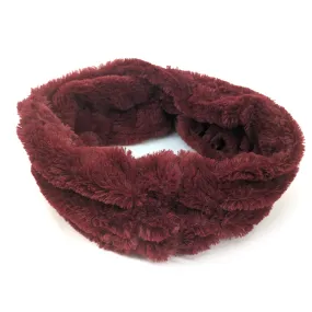 Gathered Faux Fur Snood