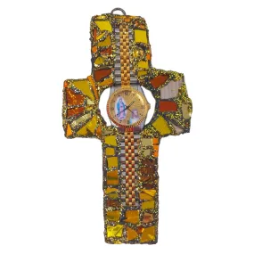 GOLDEN CROSS PENDANT - VIRGIN TIME