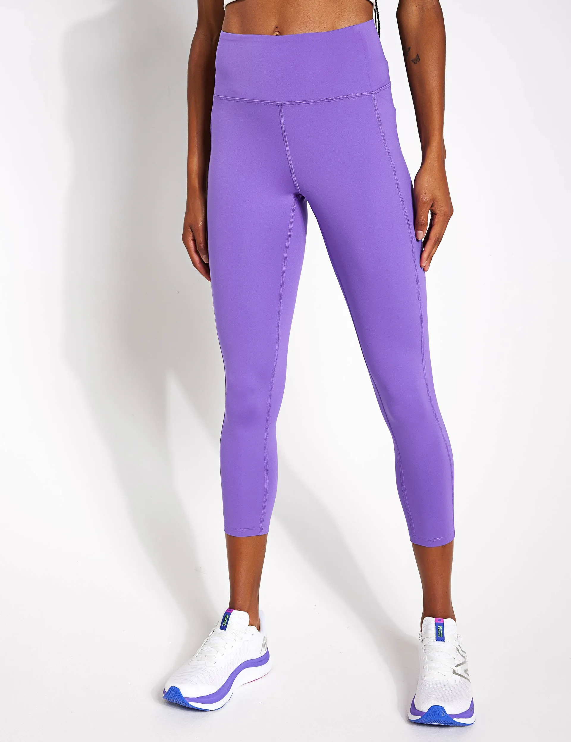 High Waisted 7/8 Pocket Legging - Retro Violet