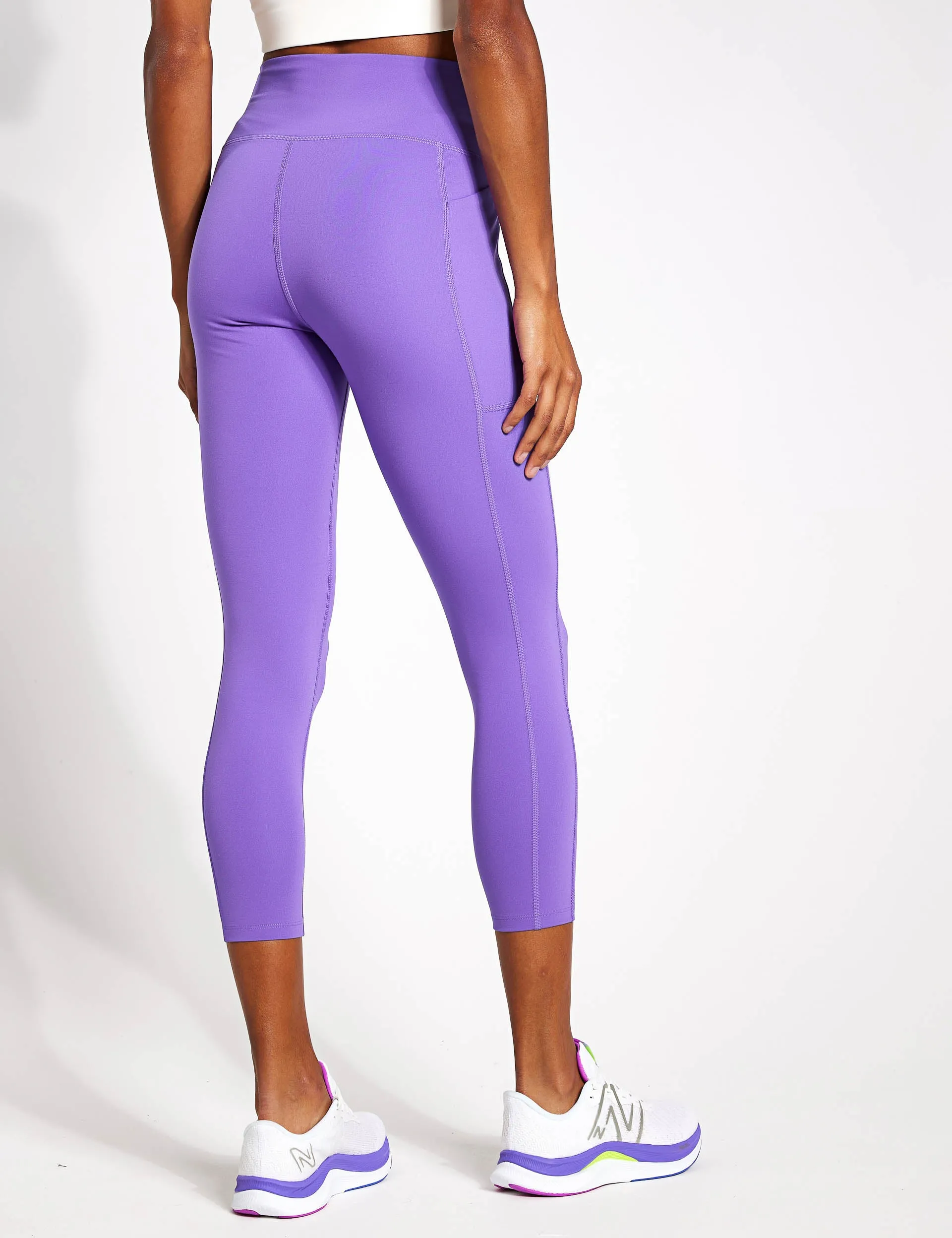 High Waisted 7/8 Pocket Legging - Retro Violet