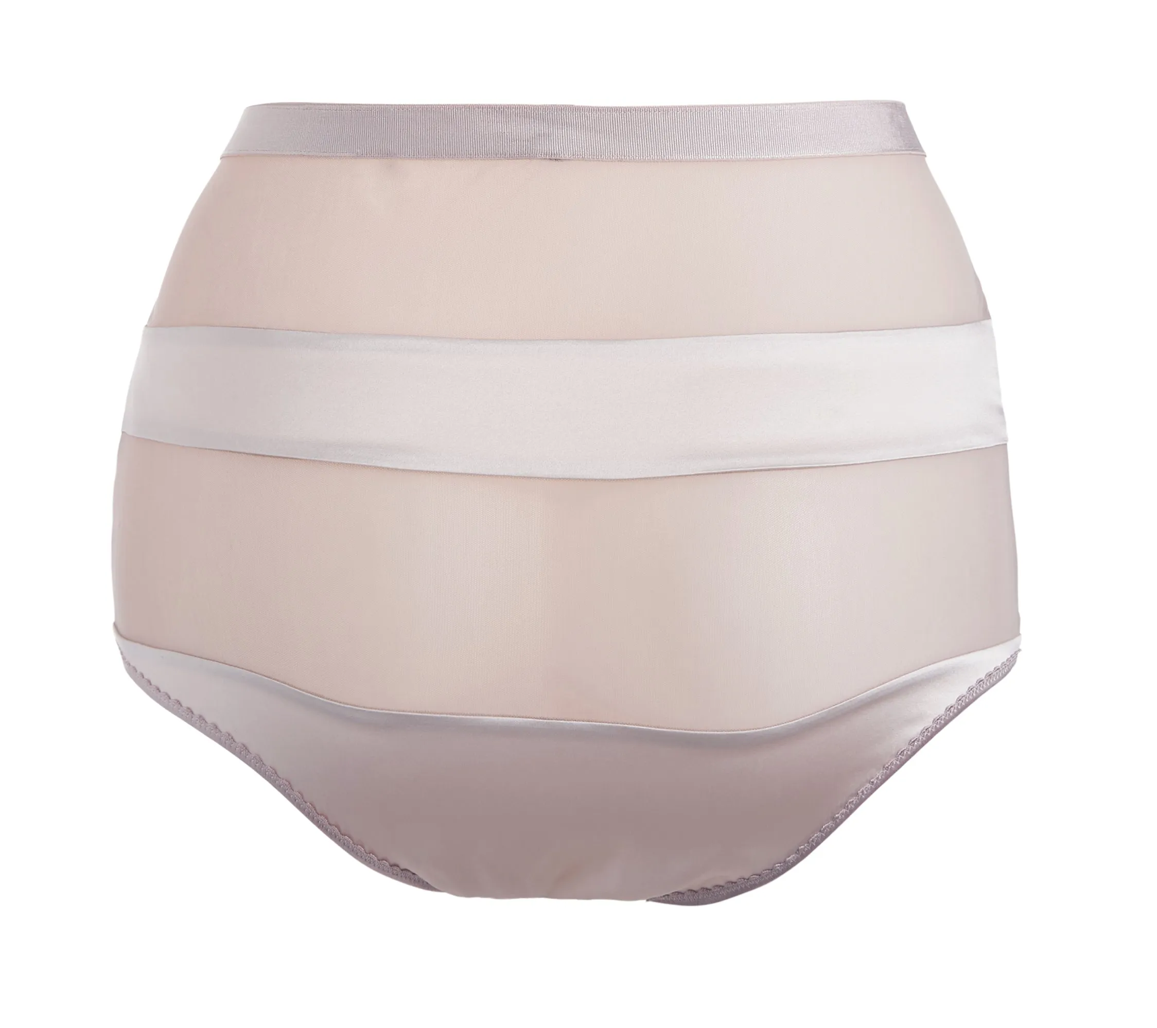 HIGH-WAISTED SILK PANTIES "MALFALDA" IN BLUSH