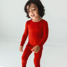 Holiday Red Two-Piece Pajama Set