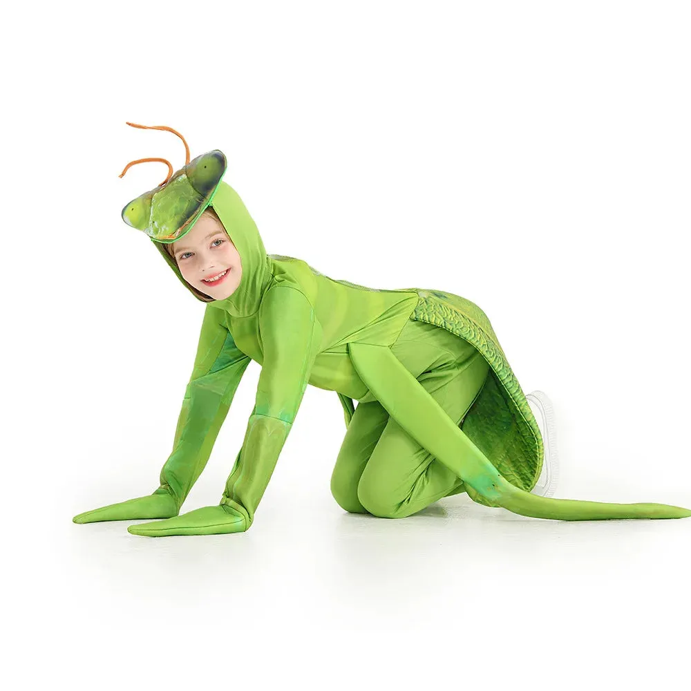 Insect Praying Mantis Green Jumpsuit Kid Costumes