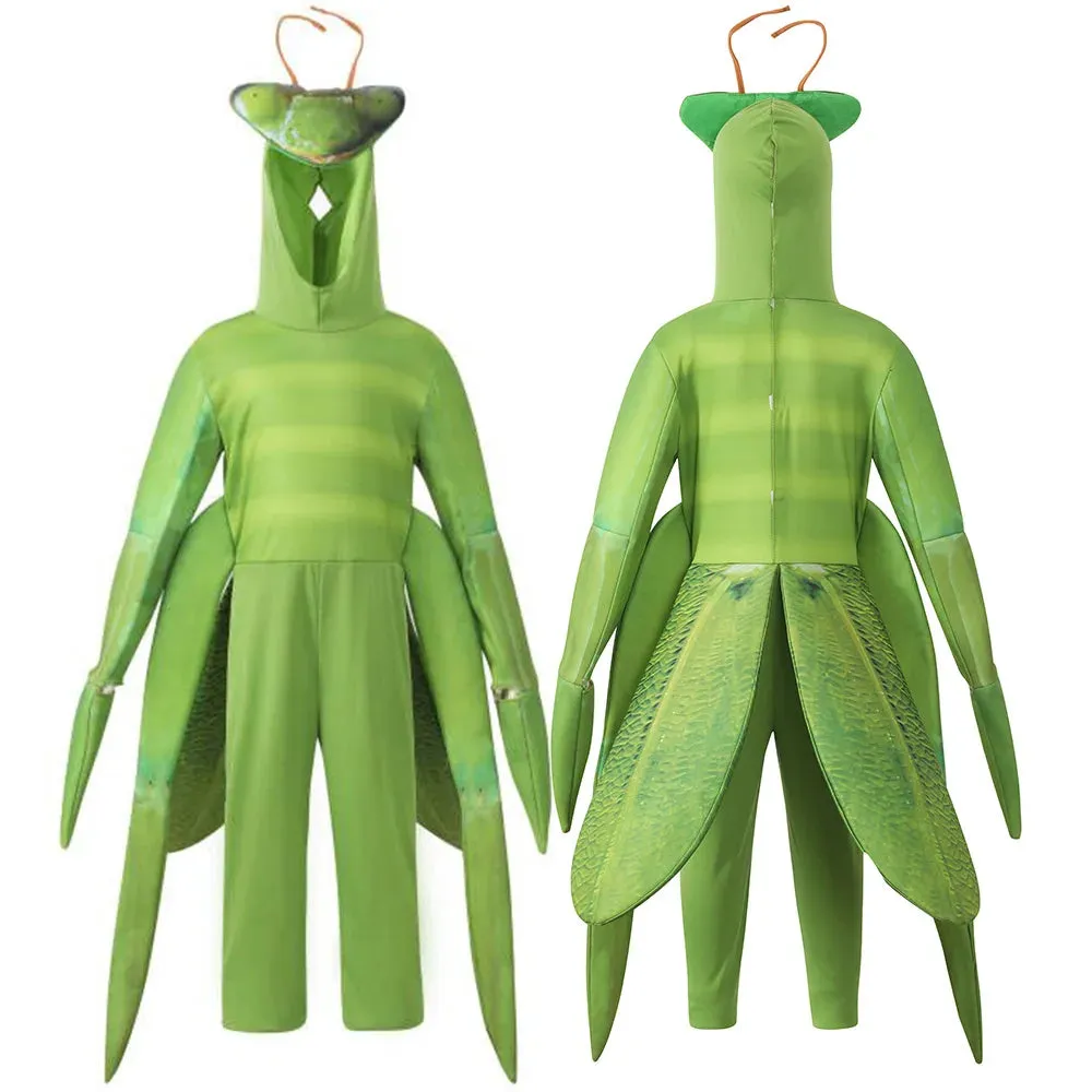 Insect Praying Mantis Green Jumpsuit Kid Costumes