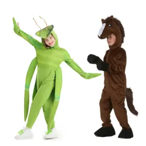 Insect Praying Mantis Green Jumpsuit Kid Costumes