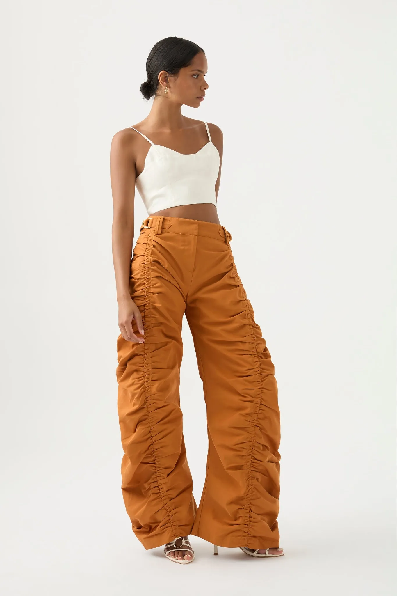 Kiara Ruched Drawstring Pant