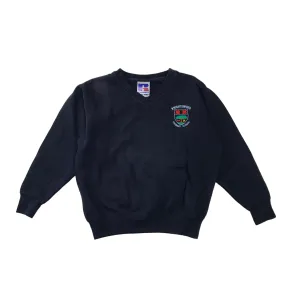 *Knightswood Primary Navy V-neck sweatshirt