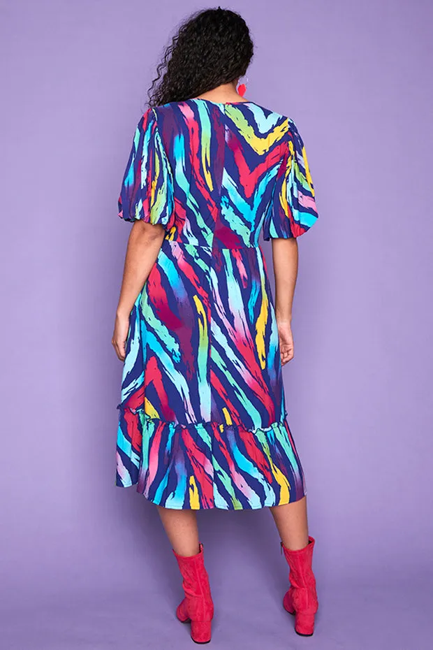 Kyle Rainbow Zebra Dress