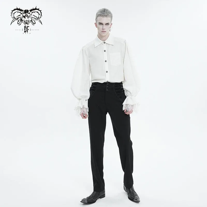 Men's Gothic Strappy High-waisted  Pants