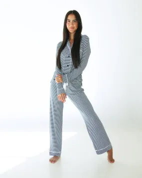 Middle of the Night Pajamas - Navy Stripe