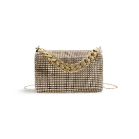 Mini Rhinestone Decor Square Hand Bags for Girls