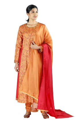 Orange Silk Salwar