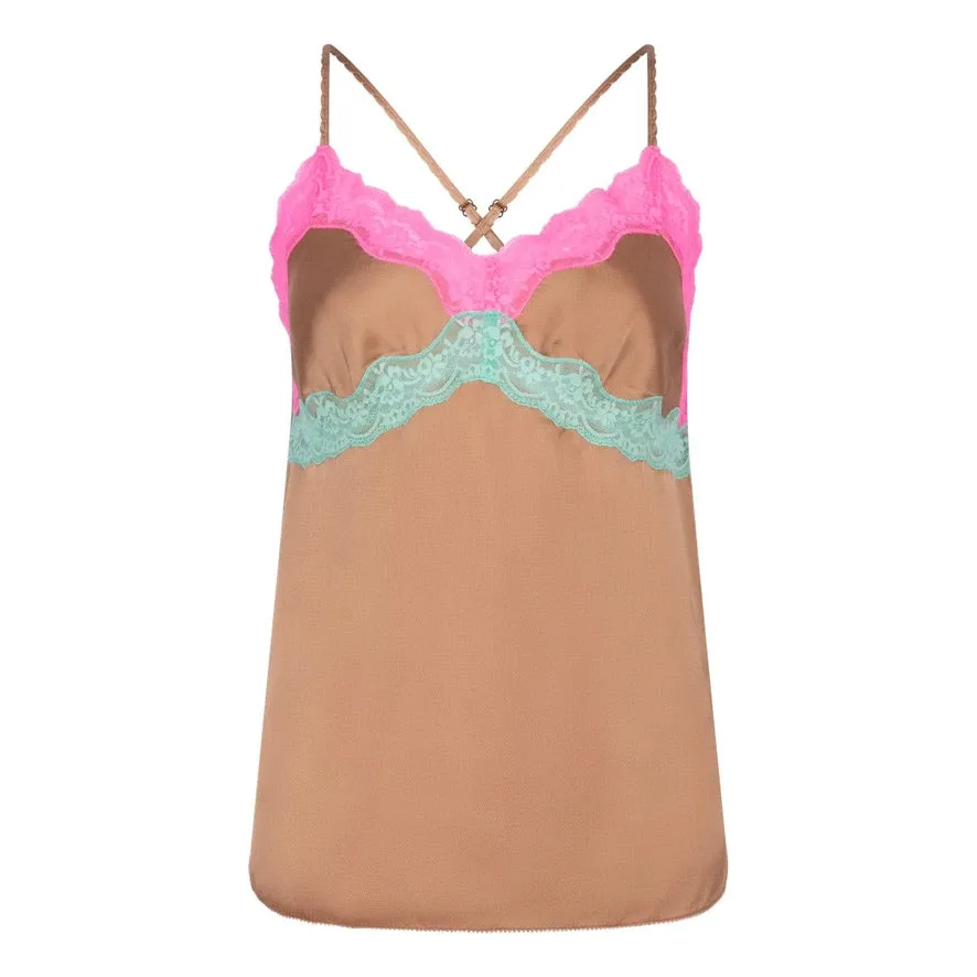 'Pandora' Lace Trim Camisole