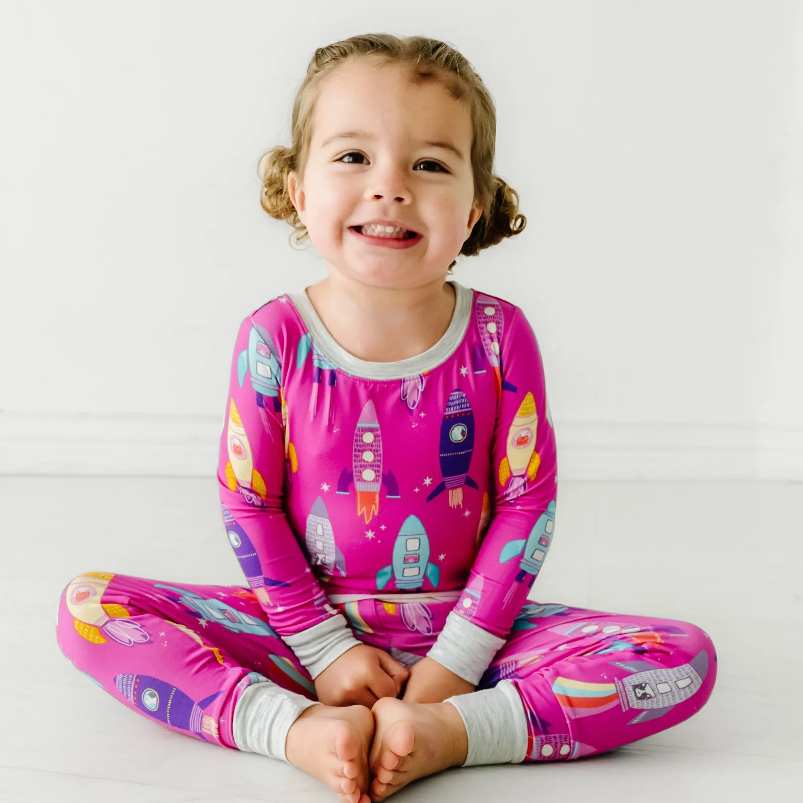 Pink Space Explorer Two-Piece Pajama Set