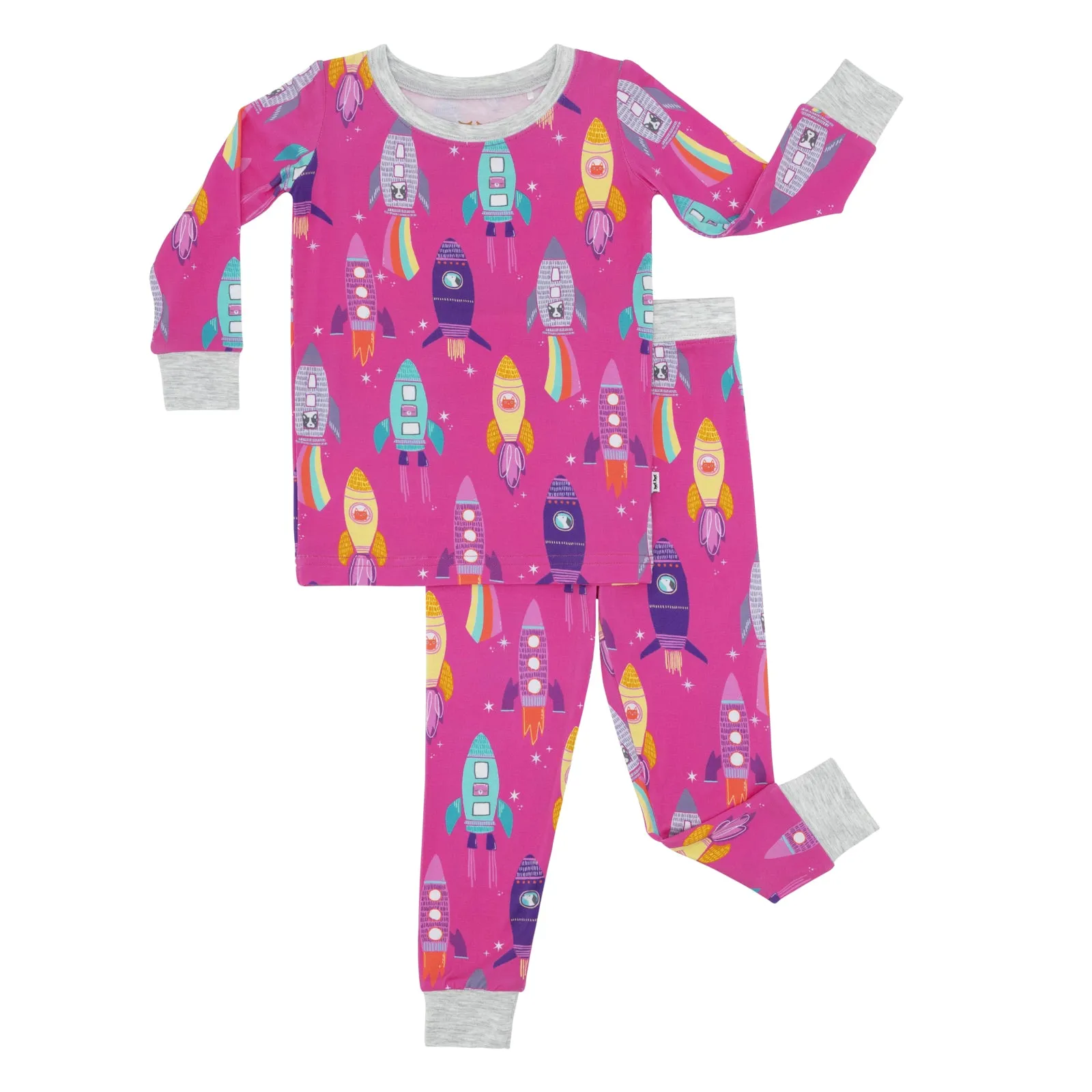 Pink Space Explorer Two-Piece Pajama Set