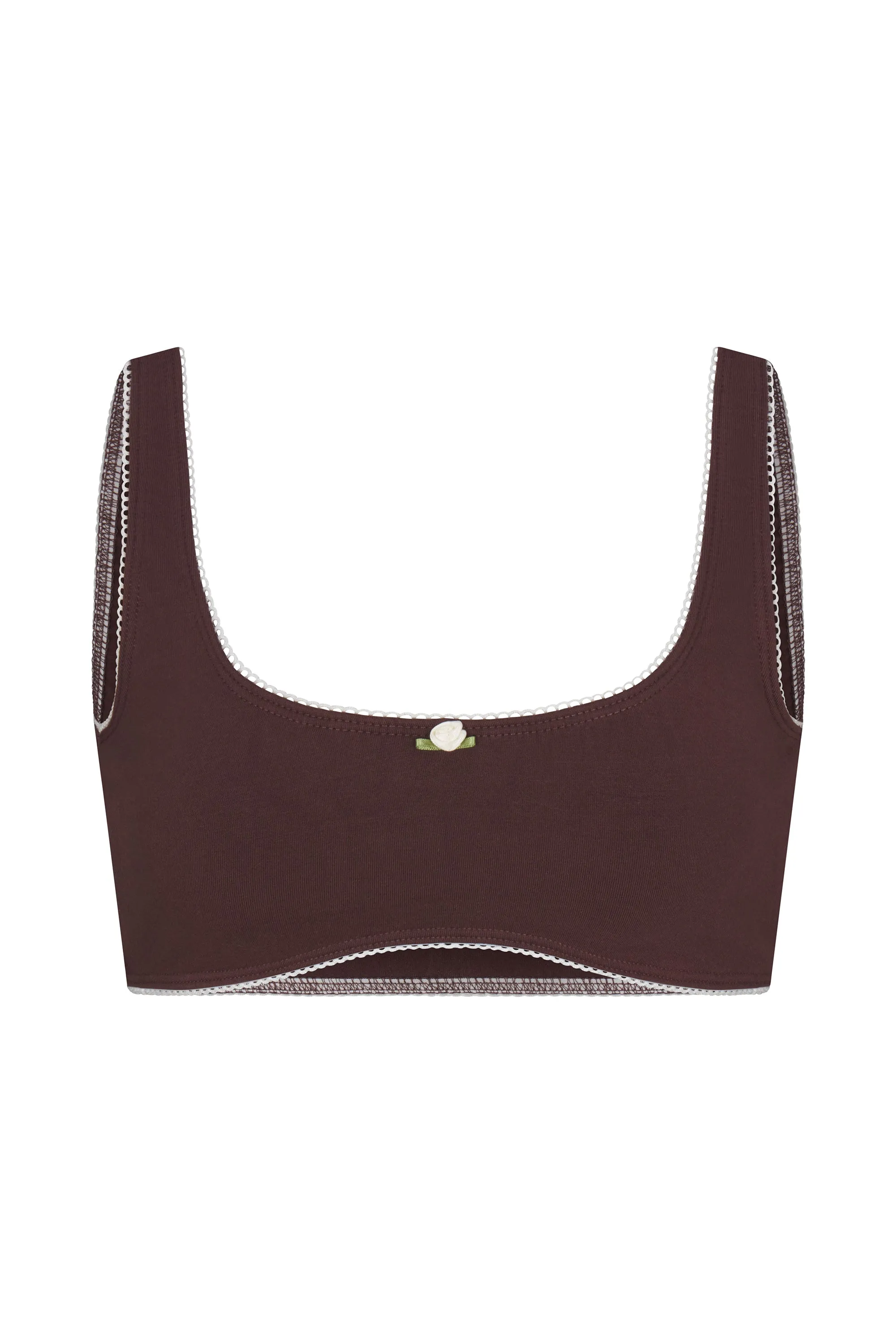 SCOOP BACK BRALETTE IN MOCHA