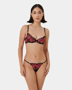 Set: Vivienne Fuchsia Pink/Red/Black