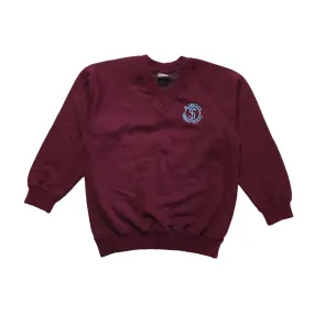 *St Timothys Primary Burgundy V-neck Sweatshirt