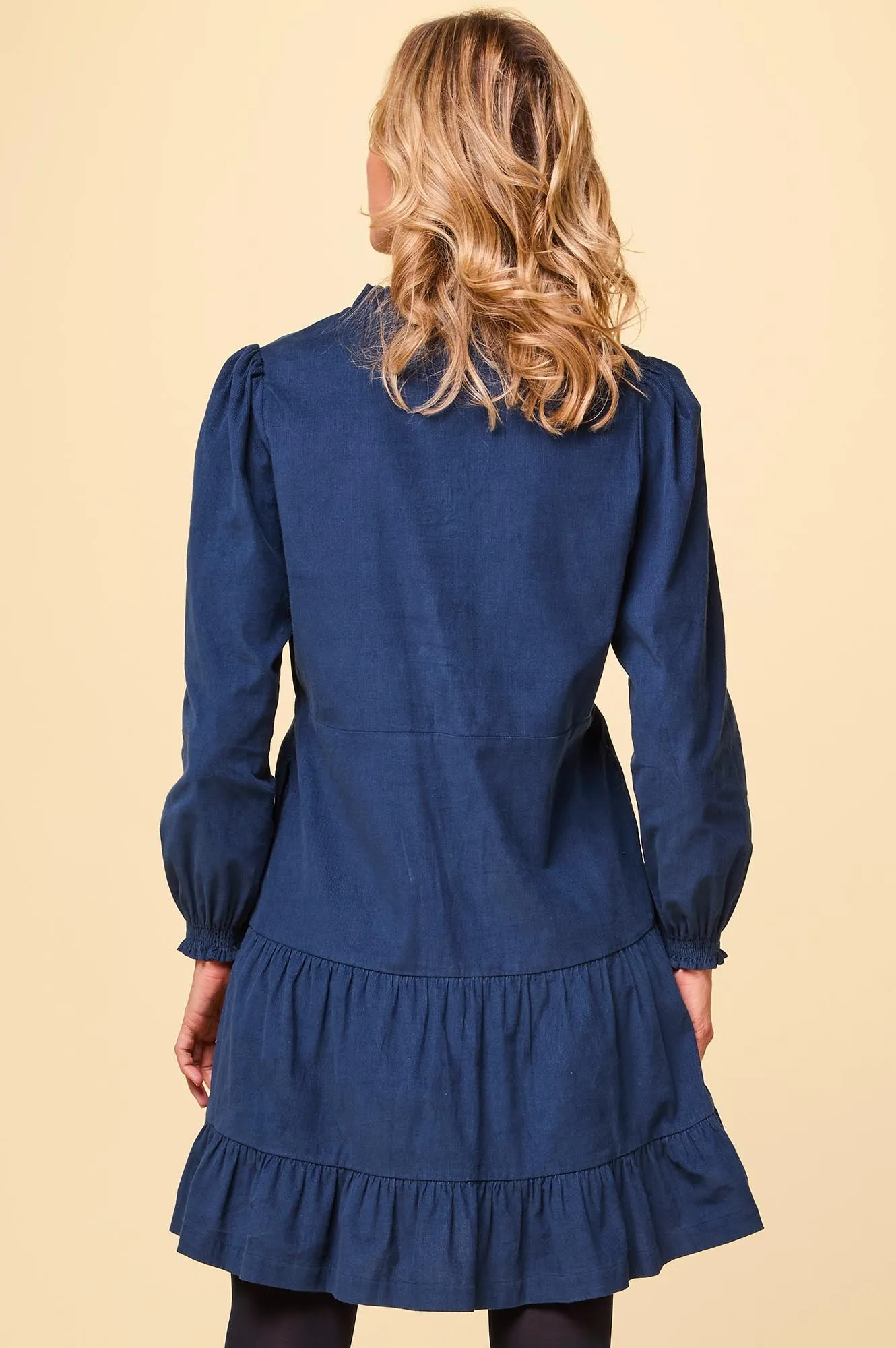 Stema Mini Corduroy Dress | Navy