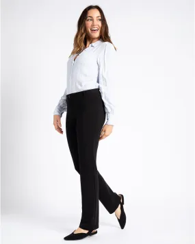 Straight-Leg | Classic Dress Pant Yoga Pants (Black)