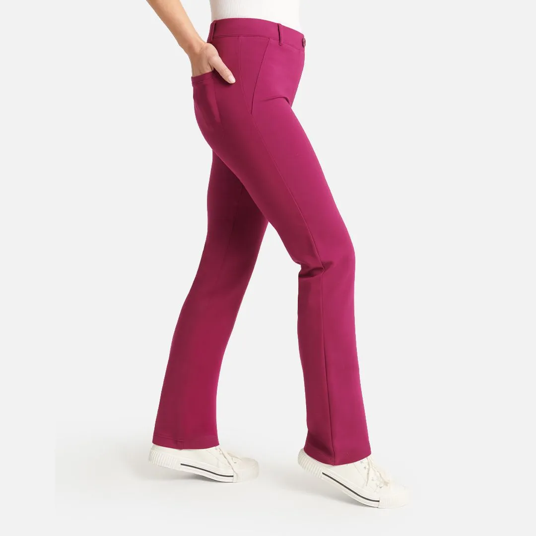 Straight Leg | Two-Pocket Straight-Leg Dress Pant Yoga Pants (Fig Jam)