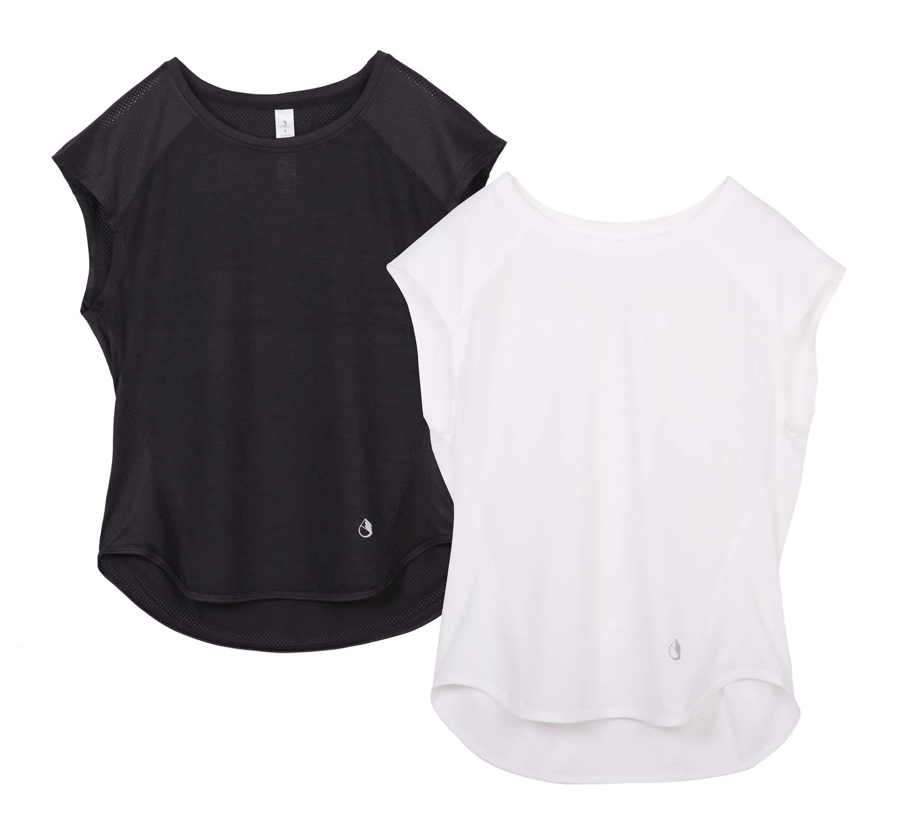 TK19 icyzone Yoga Tops Activewear Raglan Workout Tank Tops Fitness Sleeveless Shirts for Women