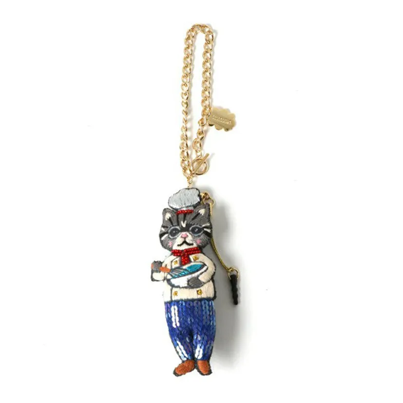 TM - CHB1870 Keychain Chef Cat