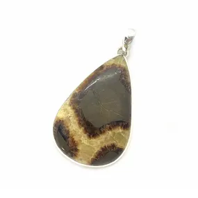 Tulsi Septarian Bohemian Teardrop Pendant