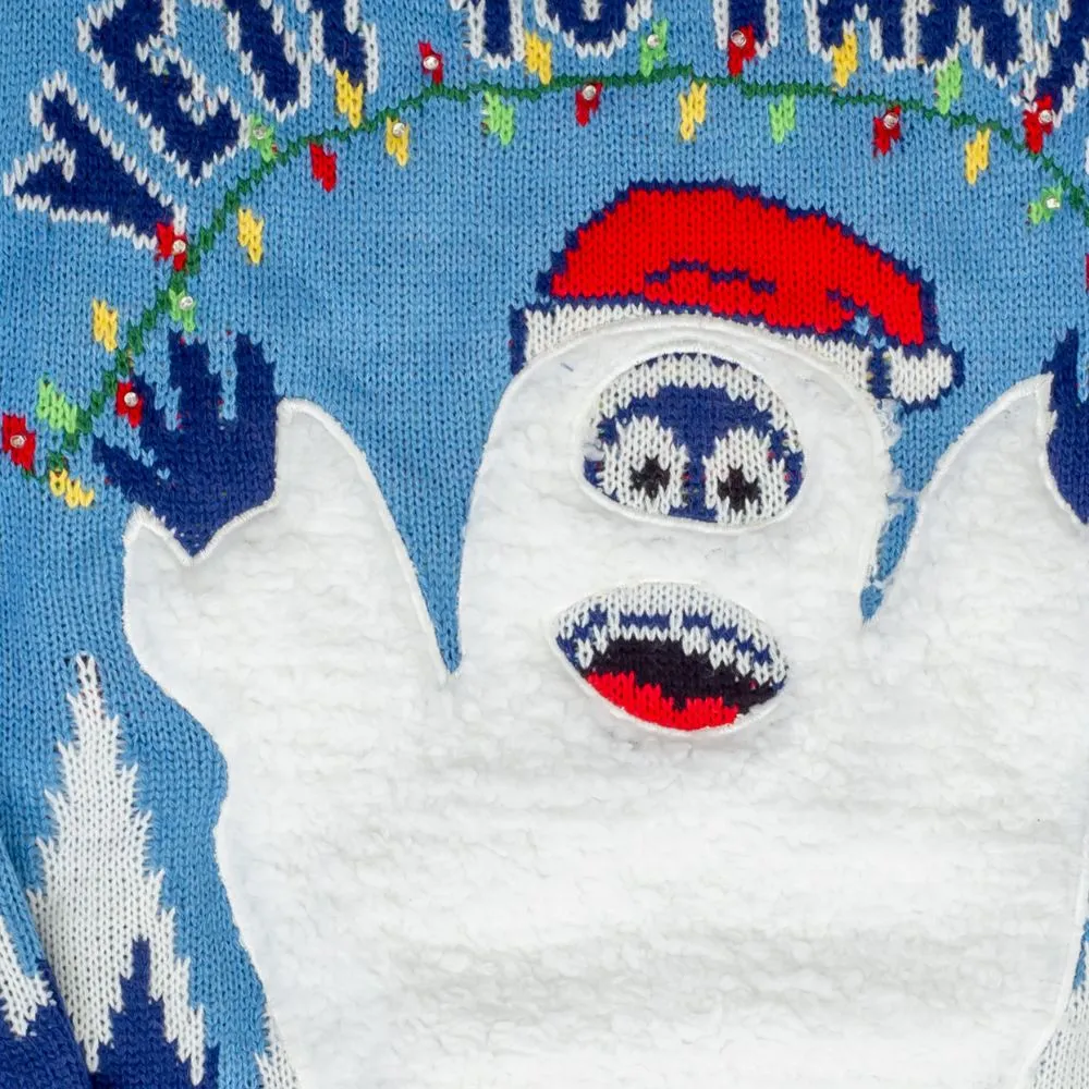 Yeti to Party Light up LED Ugly Christmas Sweater